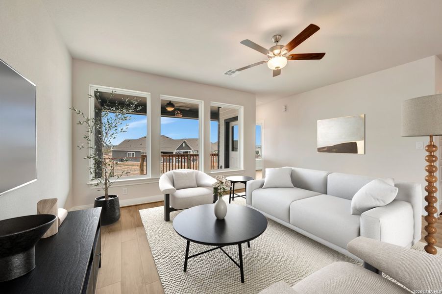 Furnished interior view inside a new home in The Crossvine 45’, Schertz (Image 5).