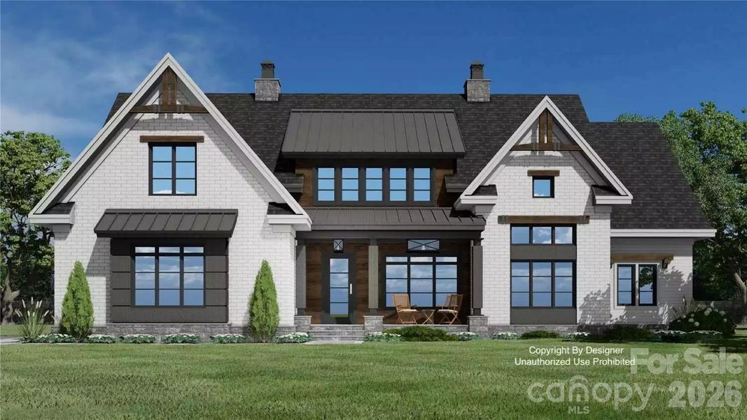 Front exterior of a new home in , Denver, NC, highlighting curb appeal (Image 20).