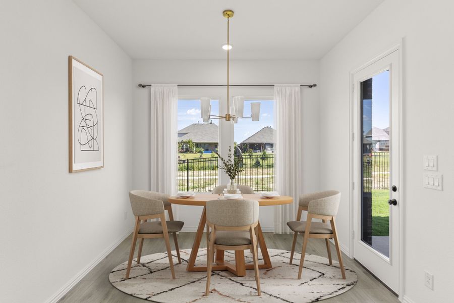 Representative furnished interior of a home built from the Marshall by Ashton Woods in Inspiration, Wylie (Image 12).