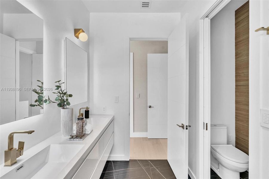 Furnished interior view inside a new home in , Surfside (Image 11).