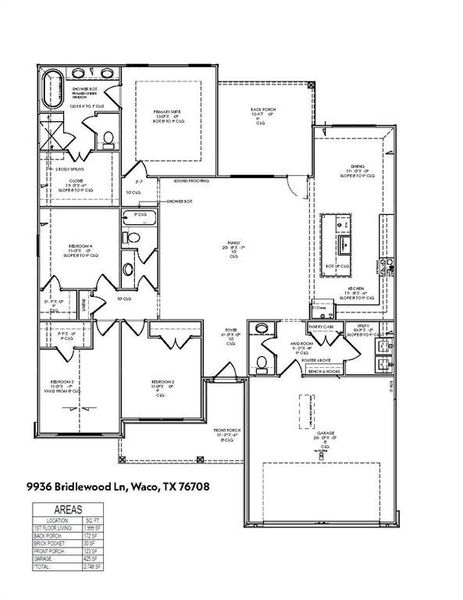 2D floor plan layout of this home in , Waco, TX (Image 5). 2D floor plan layout of this home in , Waco, TX (Image 5).