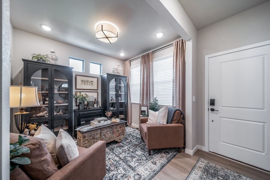 Furnished interior view inside a new home in Banning Lewis Ranch, Colorado Springs (Image 21). Furnished interior view inside a new home in Banning Lewis Ranch, Colorado Springs (Image 21).