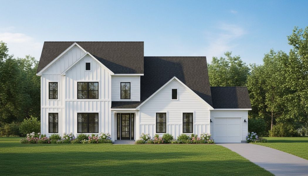 Representative exterior photo of a completed home built from the Penrose by Acrew Homes in Dixon Grove, Grimesland, NC (Image 4).