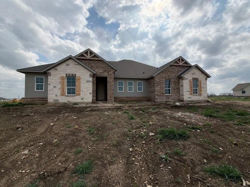 In-progress construction of a new home in Clear Sky Addition, Valley View, TX (Image 4).