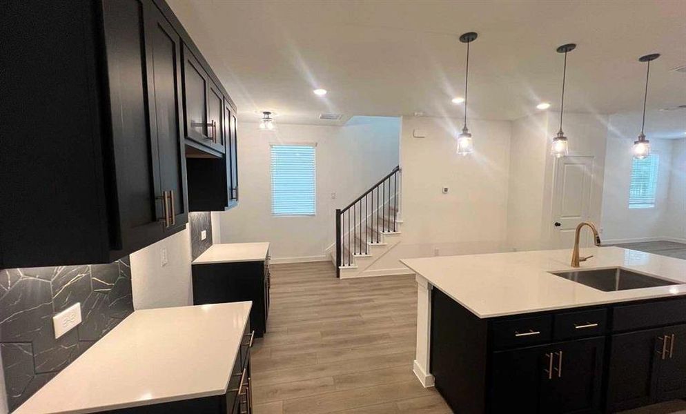 Kitchen Construction Progress featuring the Noir Collection