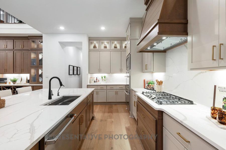 Furnished interior view inside a new home in Santa Rita Ranch: 90ft. lots, Liberty Hill (Image 9).