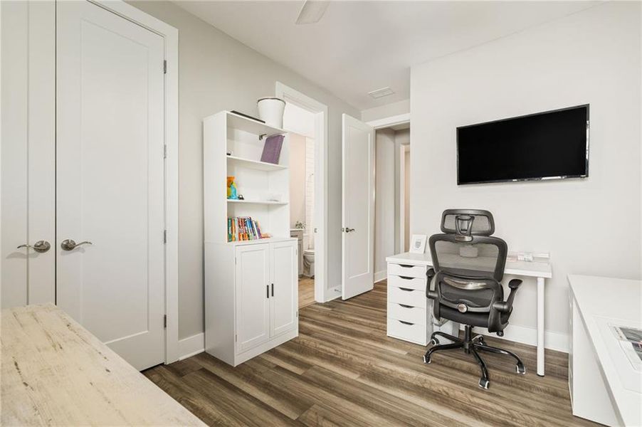 Furnished interior view inside a new home in Crescent Pointe at Great Sky, Canton (Image 40).