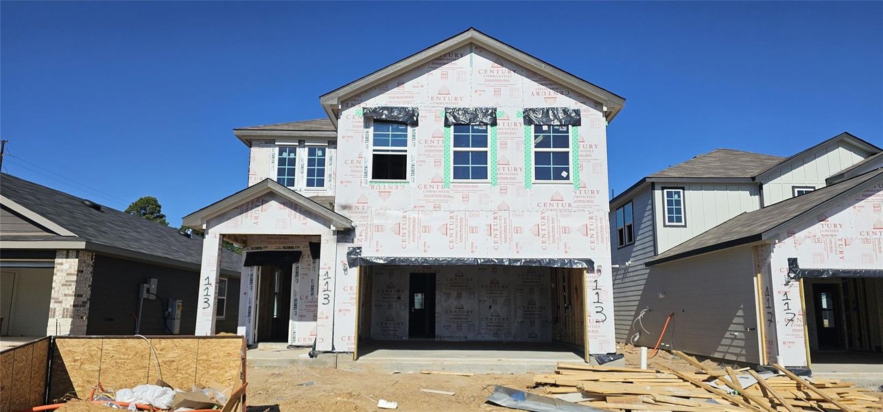 In-progress construction of a new home in Lonestar Collection at Maple Woods, Hockley, TX (Image 17).