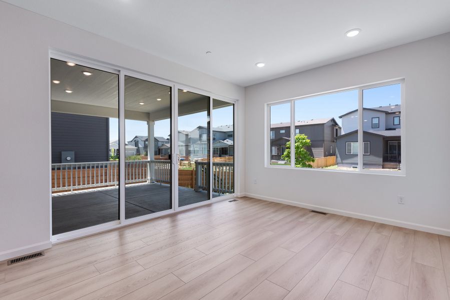 Spacious, unfurnished interior of a new home in Reunion, Commerce City (Image 18). Spacious, unfurnished interior of a new home in Reunion, Commerce City (Image 18).