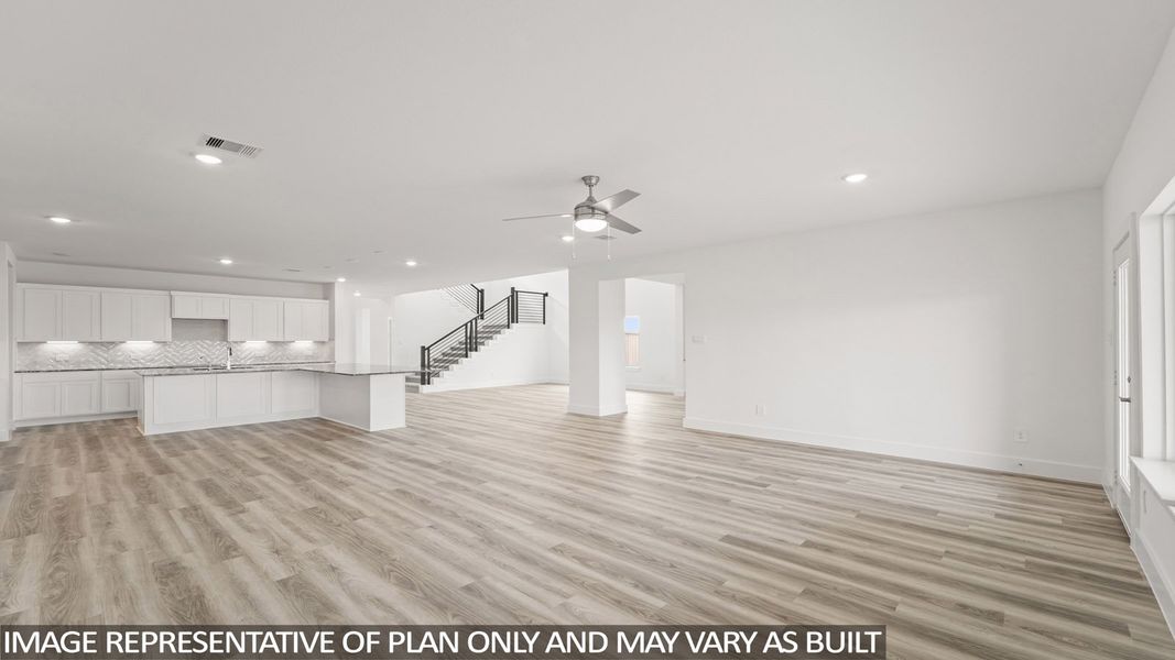 Representative unfurnished interior of a home built from the E60F by D.R. Horton in Riverside Estates, Mont Belvieu (Image 15).