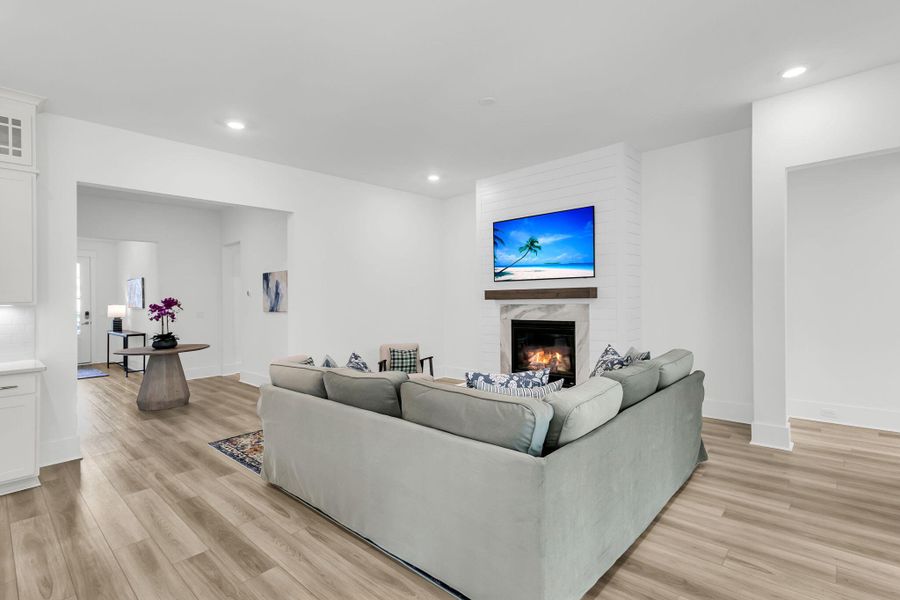 Furnished interior view inside a new home in Summerwind Crossing at Lakes of Cane Bay, Summerville (Image 34).