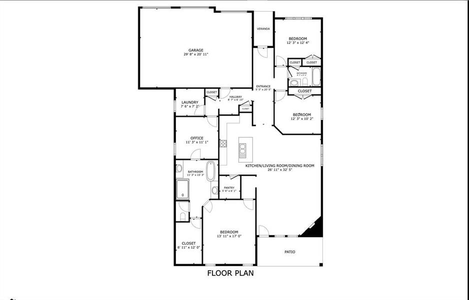 2D floor plan layout of this home in Heath Golf and Yacht, Heath, TX (Image 5).