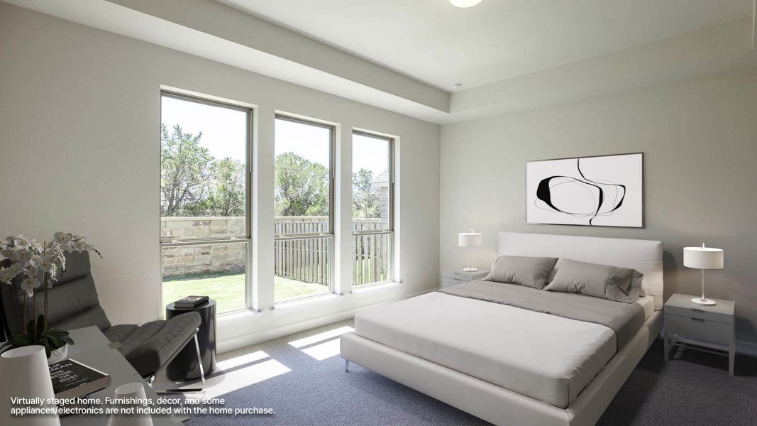 Furnished interior view inside a new home in Parmer Ranch, Georgetown (Image 10).