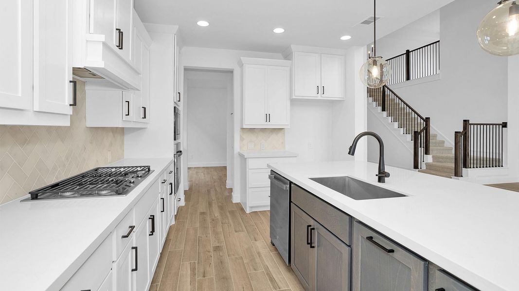 Furnished interior view inside a new home in Cross Creek West, Fulshear (Image 6).