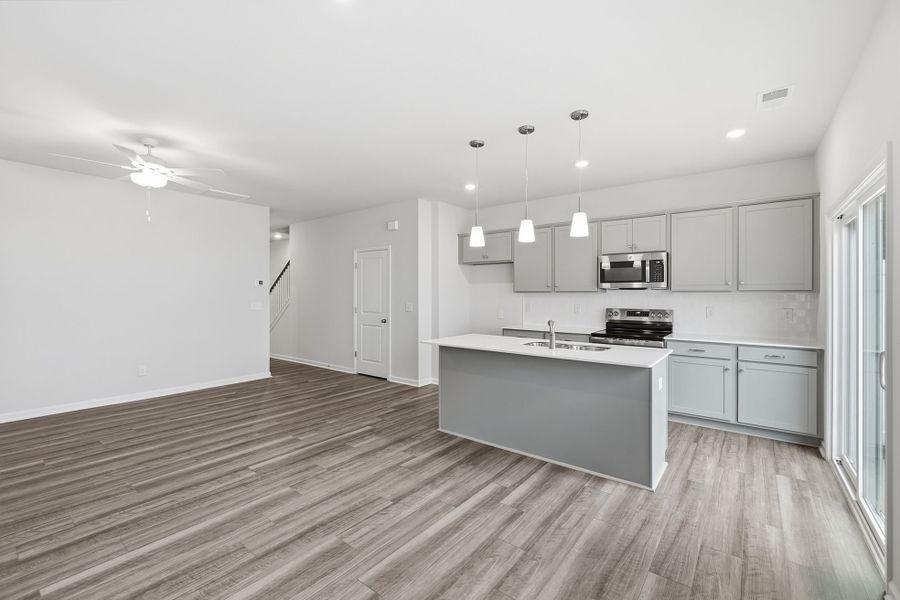 Furnished interior view inside a new home in Nichols Landing, Charlotte (Image 10).