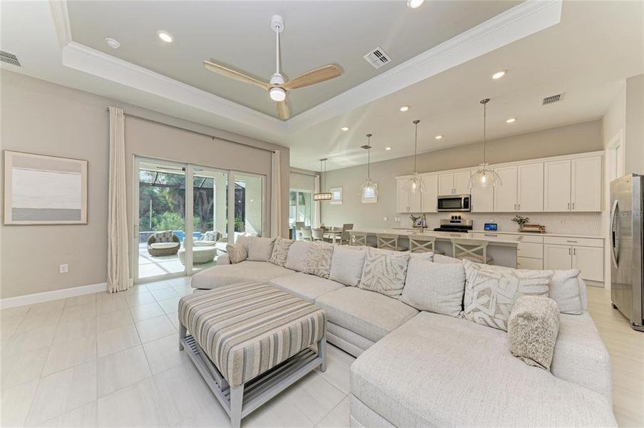 Furnished interior view inside a new home in , Englewood (Image 10). Furnished interior view inside a new home in , Englewood (Image 10).