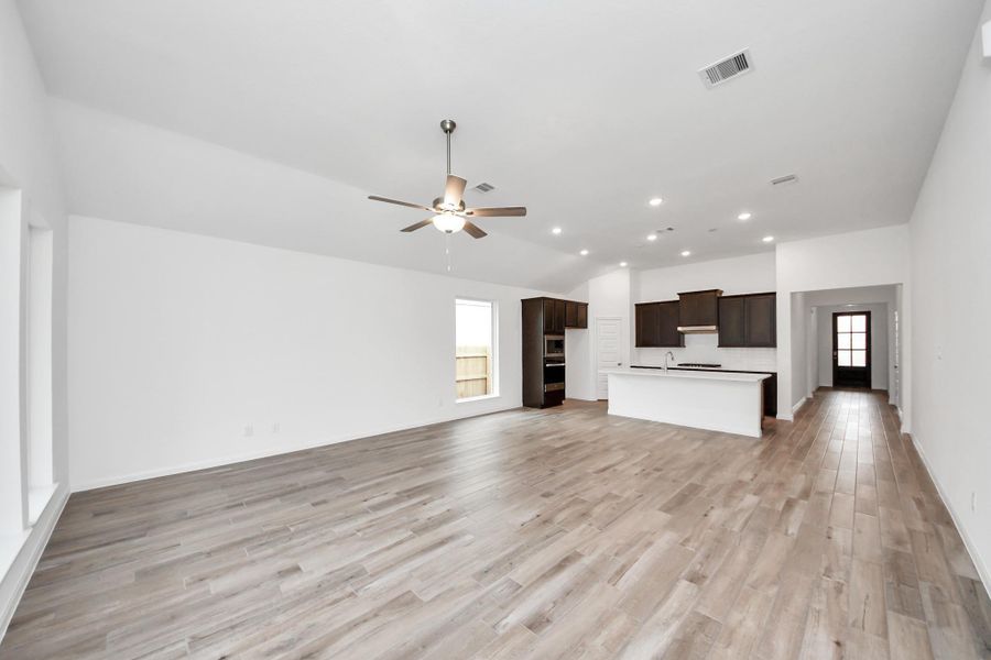 Spacious, unfurnished interior of a new home in 50' Traditional Homes at Elyson, Katy (Image 13). Spacious, unfurnished interior of a new home in 50' Traditional Homes at Elyson, Katy (Image 13).