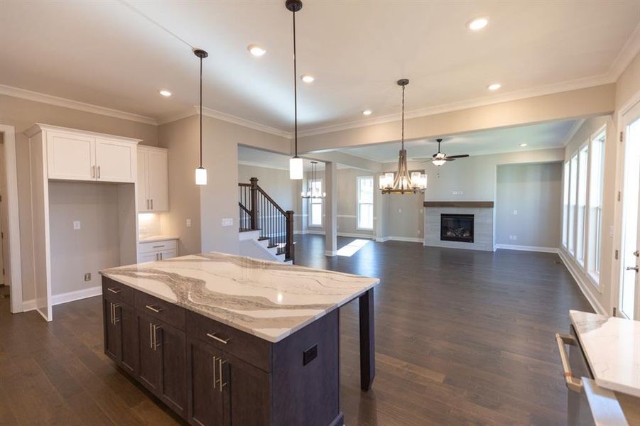 Furnished interior view inside a new home in Waterhaven, Cumming (Image 16).