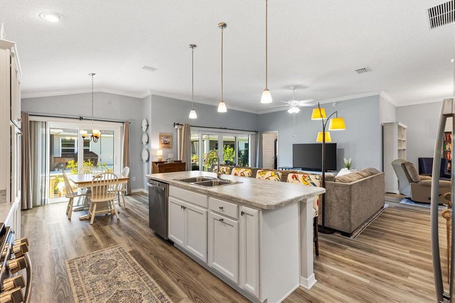 Furnished interior view inside a new home in , The Villages (Image 18).