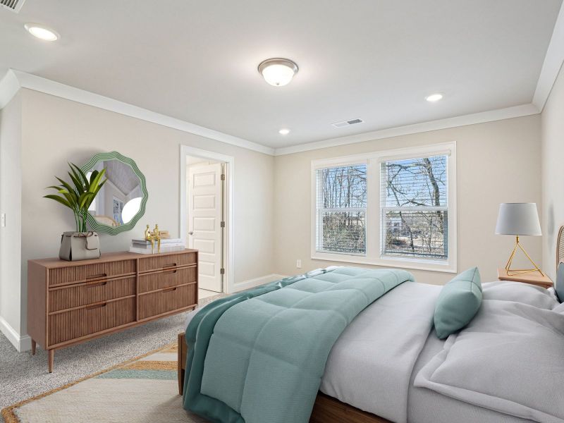 Furnished interior view inside a new home in Hemingway - Reserve Series, Cumming (Image 10).