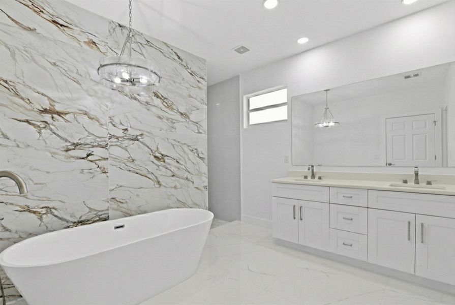 Furnished interior view inside a new home in , Loxahatchee (Image 17).