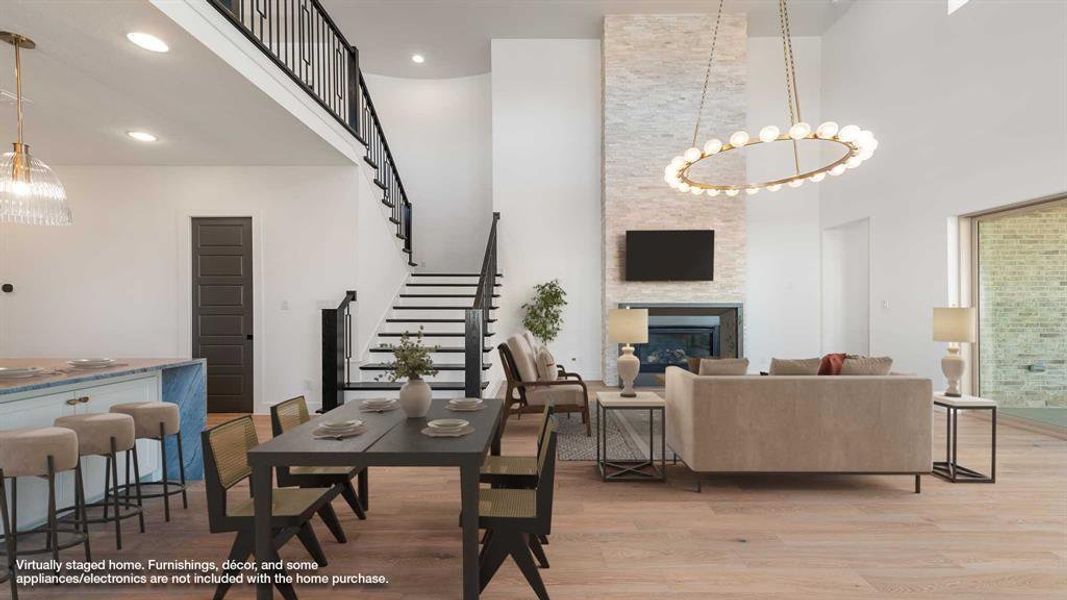 Furnished interior view inside a new home in Fields 50', Frisco (Image 6). Furnished interior view inside a new home in Fields 50', Frisco (Image 6).