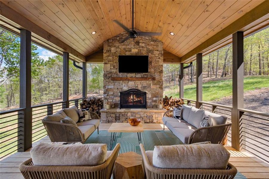 Furnished interior view inside a new home in , Morganton (Image 41).