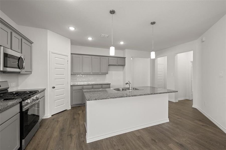 Furnished interior view inside a new home in Baker Farms, Cleburne (Image 5). Furnished interior view inside a new home in Baker Farms, Cleburne (Image 5).