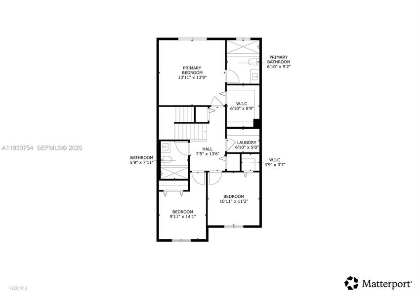 2D floor plan layout of this home in , Homestead, FL (Image 5).