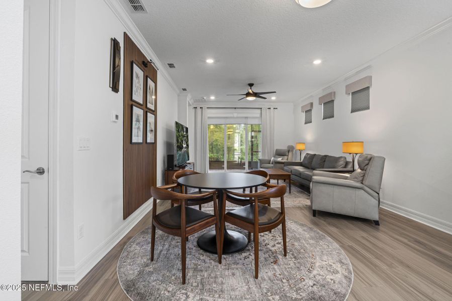 Furnished interior view inside a new home in Summer Bay at Grand Oaks, St. Augustine (Image 11). Furnished interior view inside a new home in Summer Bay at Grand Oaks, St. Augustine (Image 11).