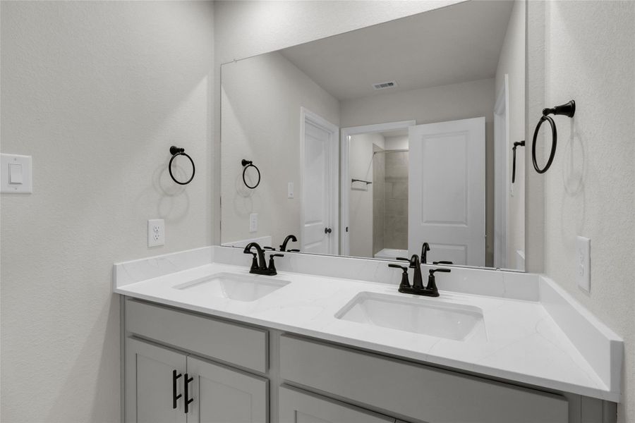 Furnished interior view inside a new home in Elyson, Katy (Image 19).