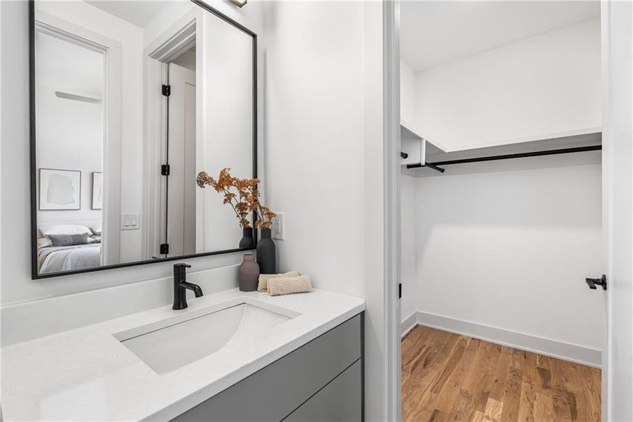 Furnished interior view inside a new home in , Atlanta (Image 44).