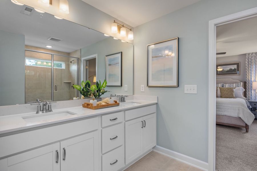 Representative furnished interior of a home built from the The Willow B by Davidson Homes LLC in Retreat at North Main, Lillington (Image 28).
