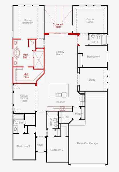 2D floor plan layout of this home in Pomona, Manvel, TX (Image 2). 2D floor plan layout of this home in Pomona, Manvel, TX (Image 2).