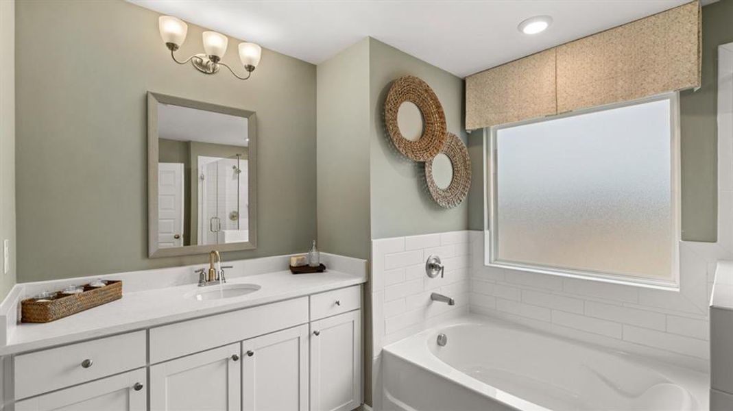 Furnished interior view inside a new home in Heritage Pointe, Senoia (Image 15).