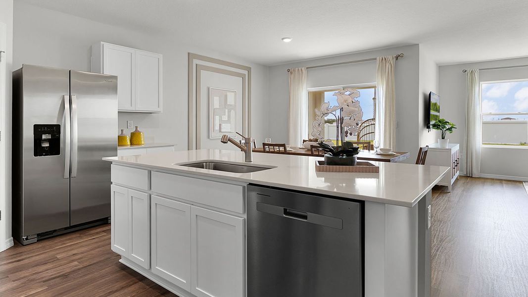 Furnished interior view inside a new home in Crosswinds, Haines City (Image 8).