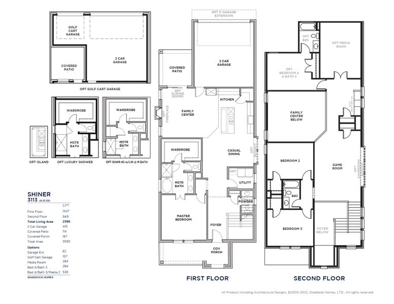 2D floor plan layout of this home in Light Farms Brenham - 40' Lots, Celina, TX (Image 5). 2D floor plan layout of this home in Light Farms Brenham - 40' Lots, Celina, TX (Image 5).