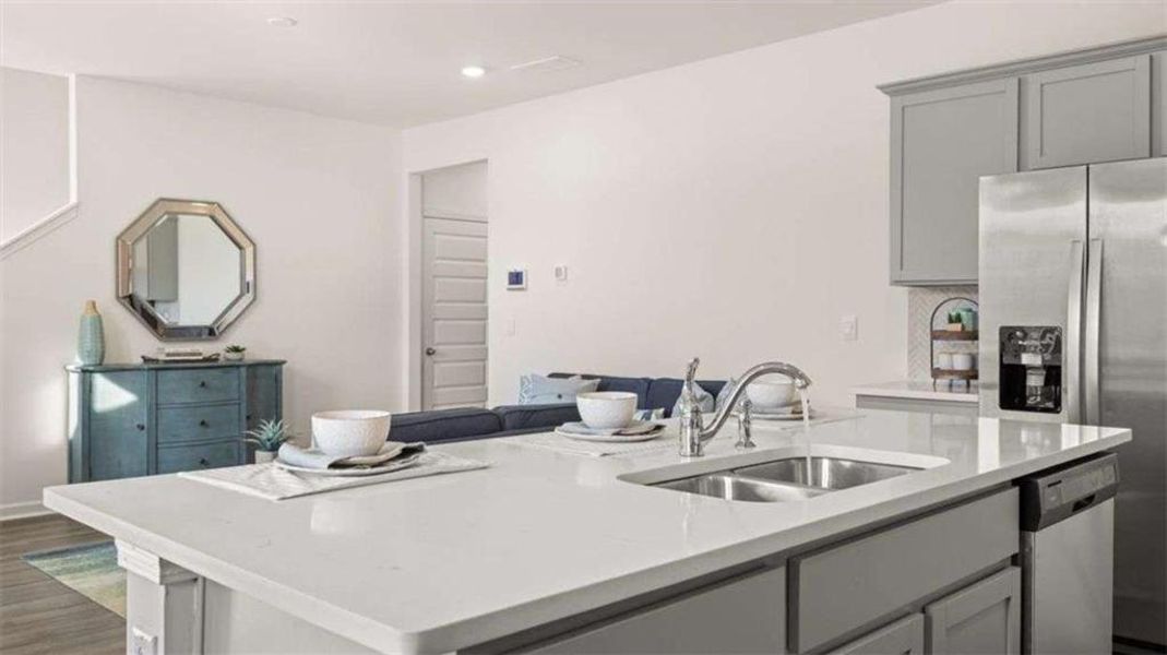 Furnished interior view inside a new home in Poplar Preserve, Newnan (Image 9).