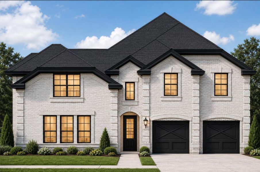 Representative exterior photo of a completed home built from the Hartford V by Grand Homes in Cedar Ridge Estates, Grand Prairie, TX (Image 14).