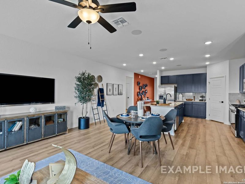 Furnished interior view inside a new home in Bricewood, San Antonio (Image 7).