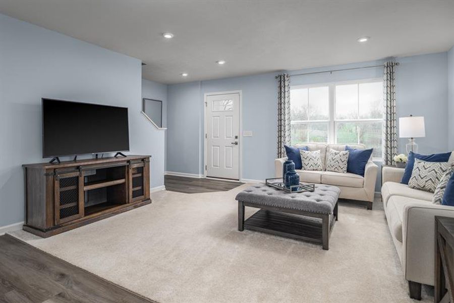 Representative furnished interior of a home built from the Aspen by Ryan Homes in The Glen at Hollybrook, Wendell (Image 11).