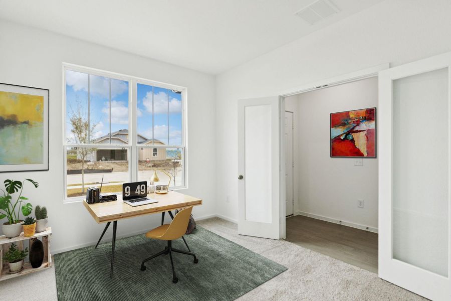 Furnished interior view inside a new home in Windcress, Cove (Image 15).