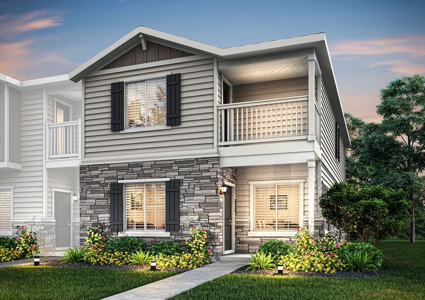 The Winter Park is a beautiful two story home.