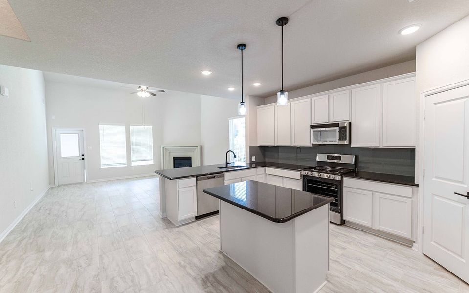 Furnished interior view inside a new home in Arcadia Ridge, San Antonio (Image 3).