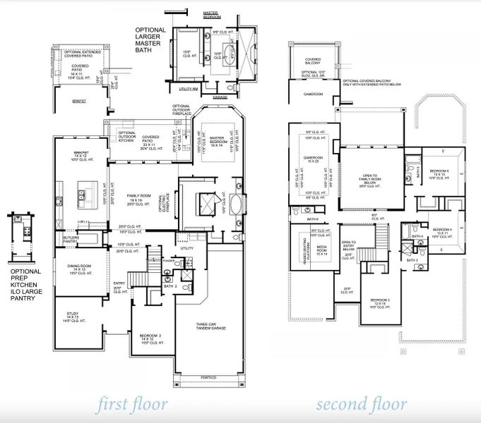 2D floor plan layout of this home in Sienna 70' Lots, Missouri City, TX (Image 4). 2D floor plan layout of this home in Sienna 70' Lots, Missouri City, TX (Image 4).