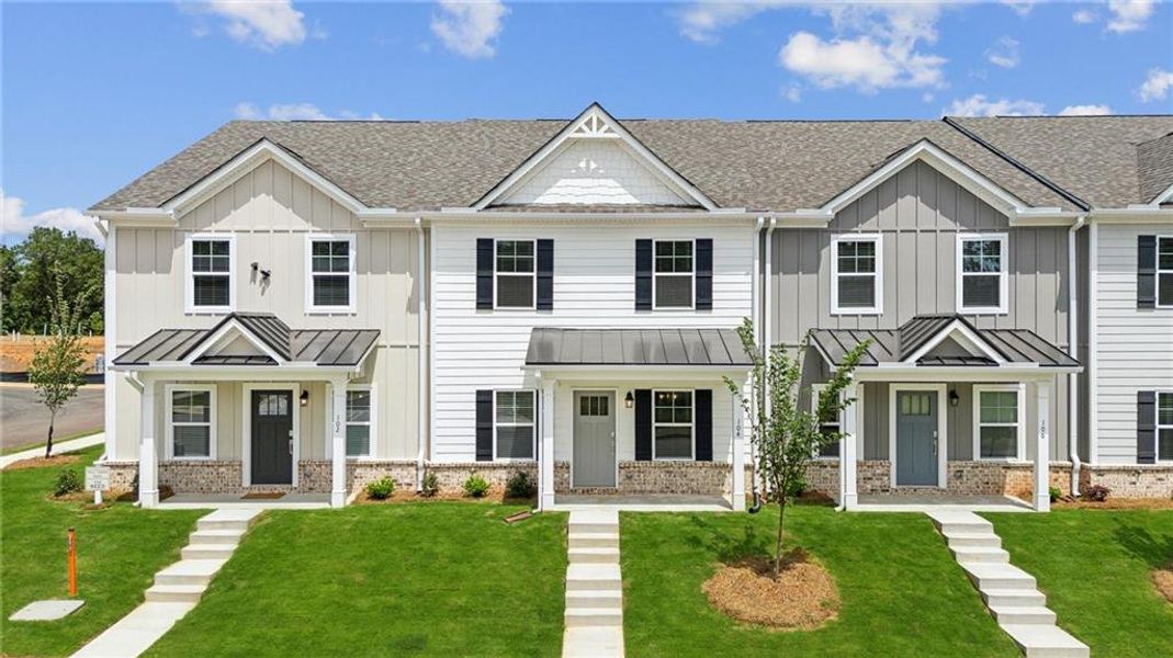 Front exterior of a new home in , Athens, GA, highlighting curb appeal (Image 21).