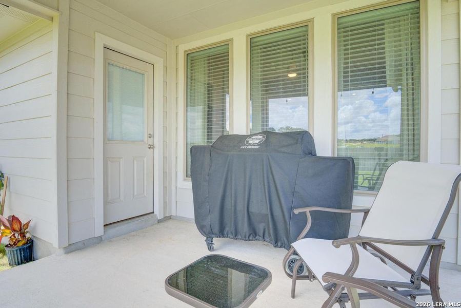 Exterior details and patio area of a home in Megan's Landing, Castroville (Image 3).
