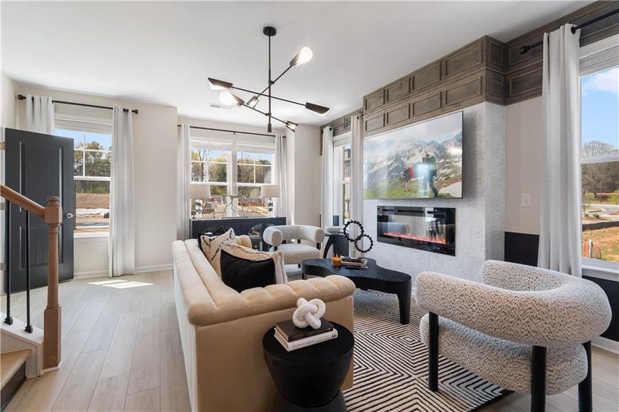 Furnished interior view inside a new home in Daybreak, Newnan (Image 28).