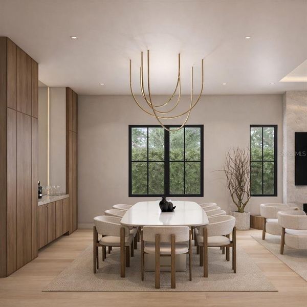 Furnished interior view inside a new home in , Orlando (Image 5).