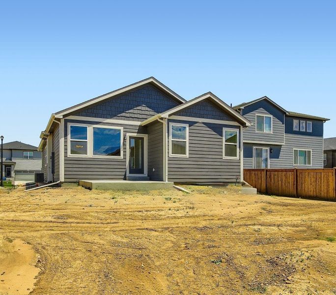 Representative exterior photo of a completed home built from the Pintail by View Homes in Buffalo Highlands – Commerce City, Commerce City, CO (Image 18).